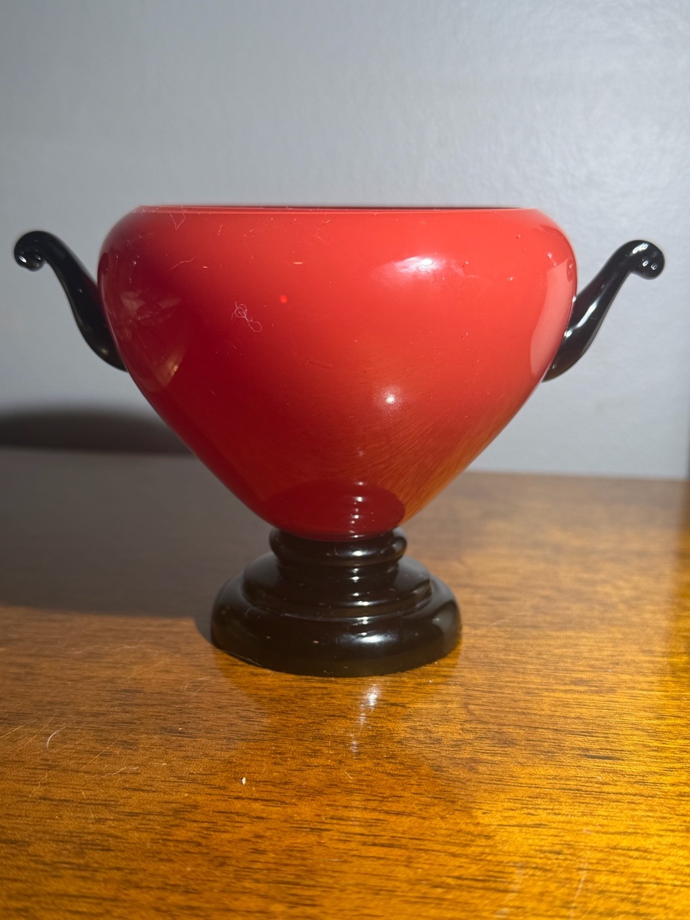Antique 1920s Czech Tango Glass Miniature Compote Bowl | Wilhelm Kralik Söhne